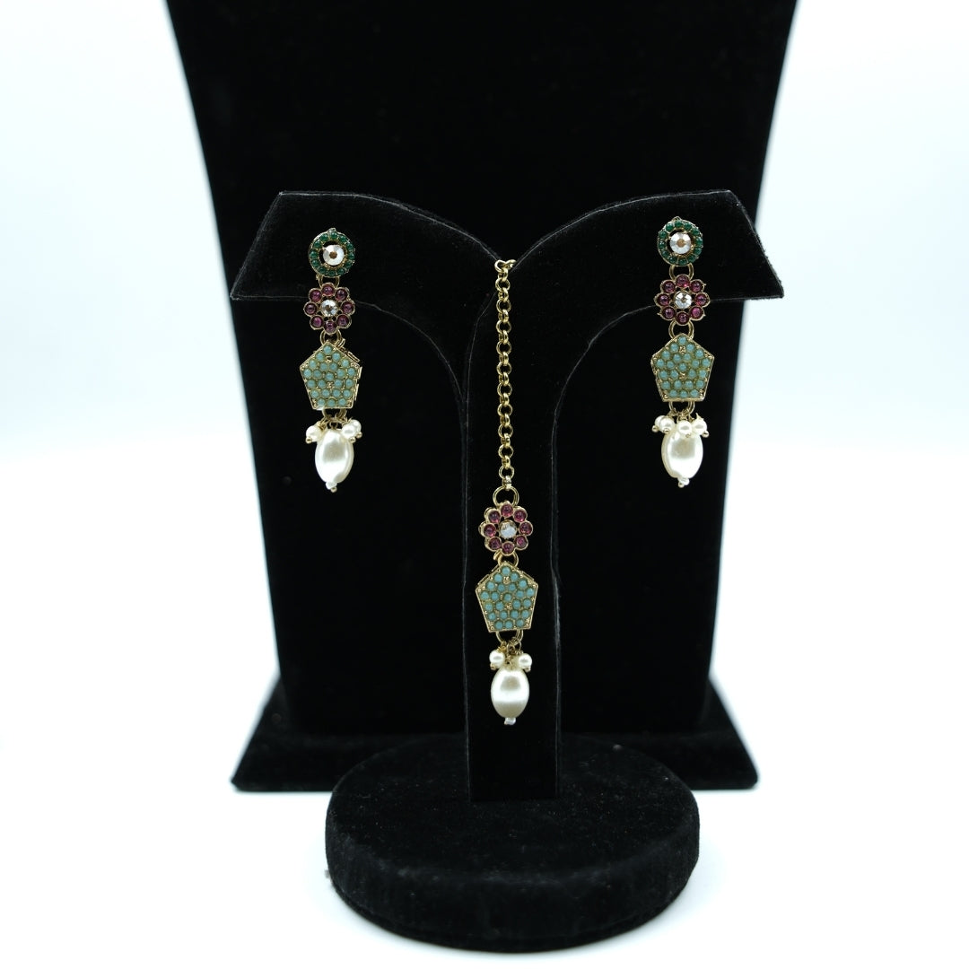 Royal Pastel Pearl Choker Set