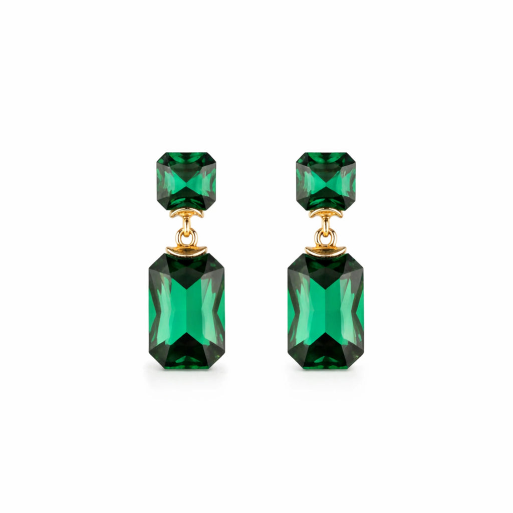 Emerald Luxe Drop Earrings