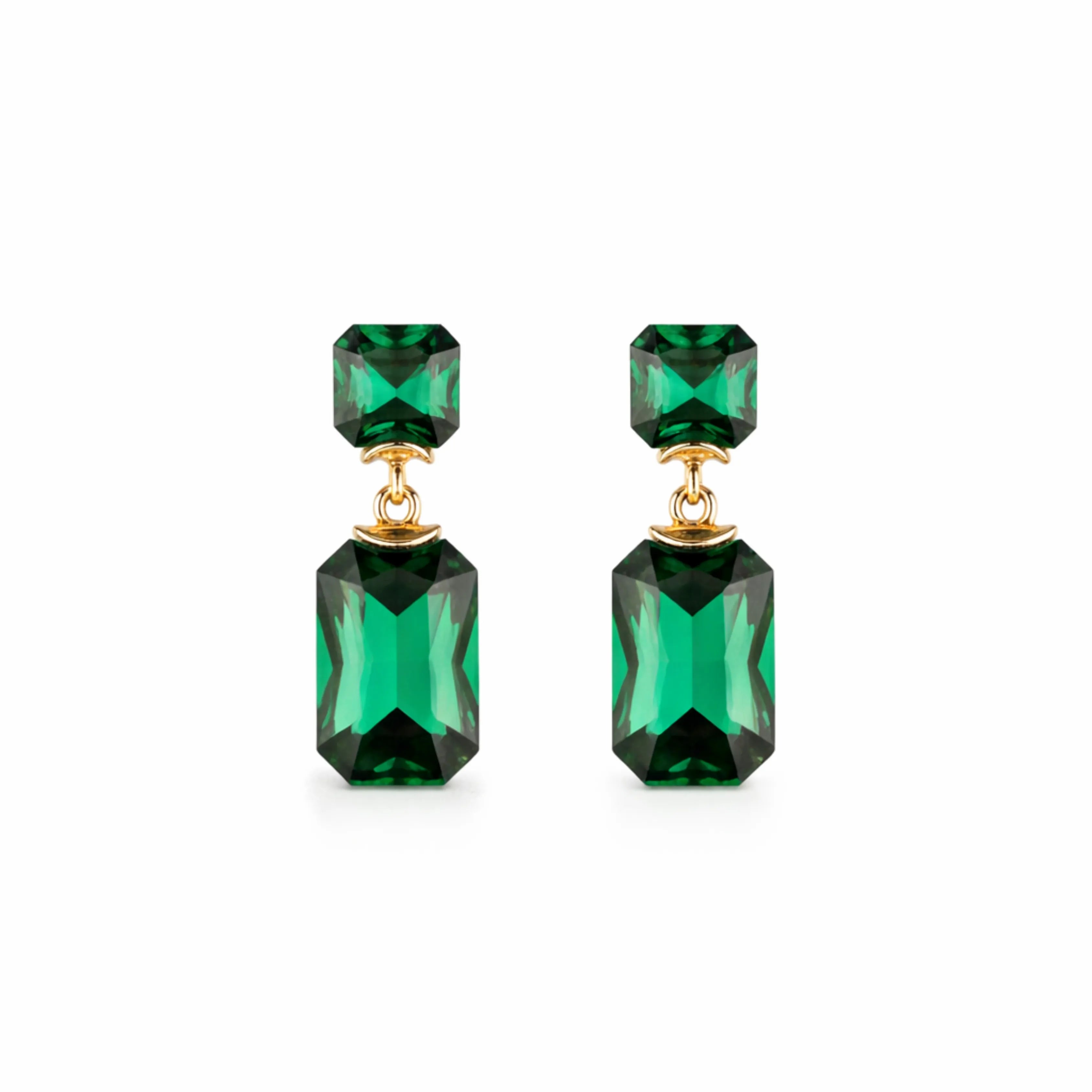 Emerald Luxe Drop Earrings