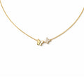 Butterfly Charm Crystal Pendant Necklace