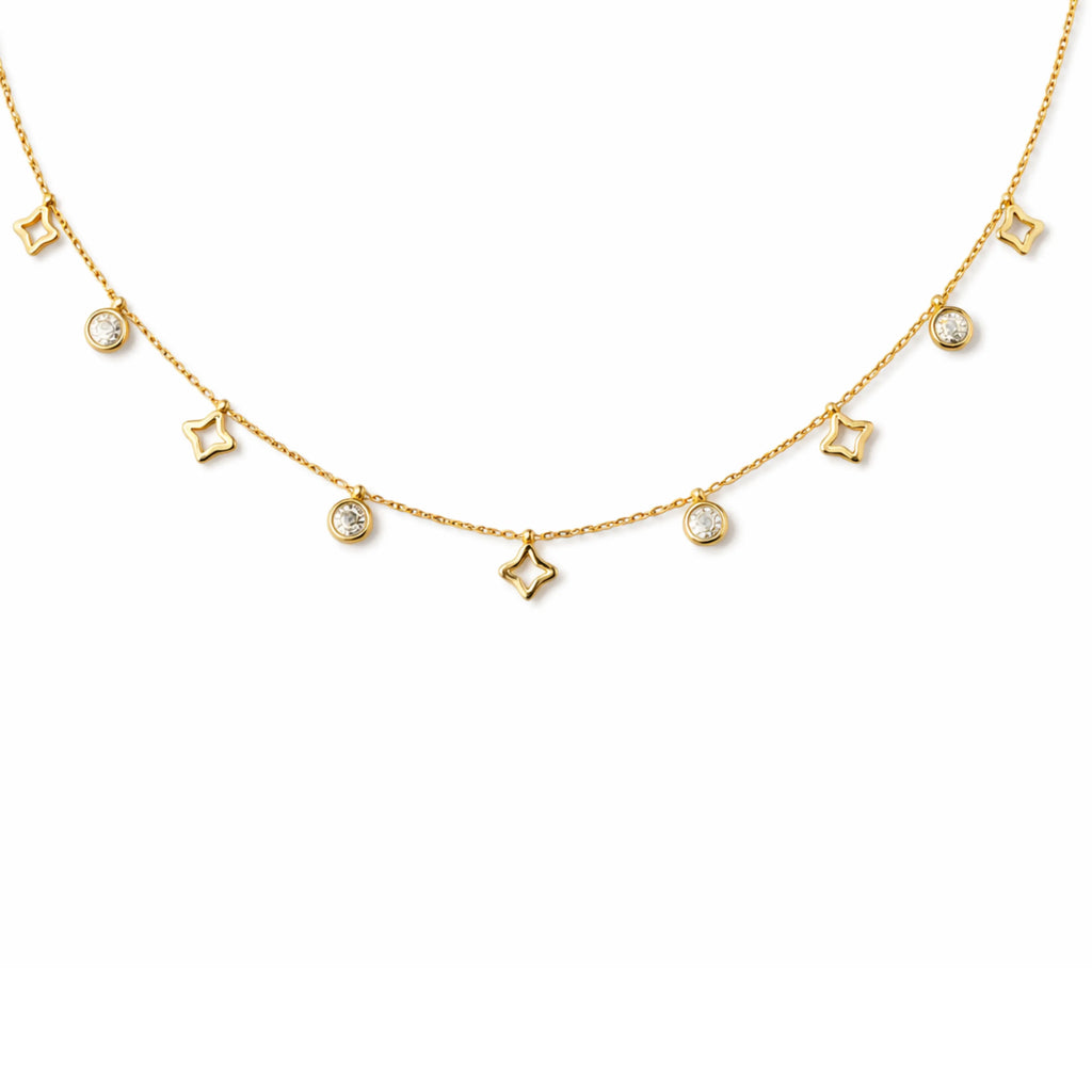 Chic Star Charm Crystal Necklace