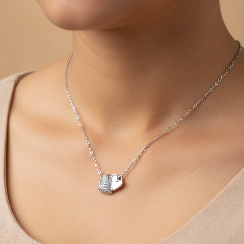 Twin Heart Spark Pendant