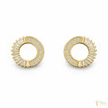 Radiant Crystal Hoop Earrings