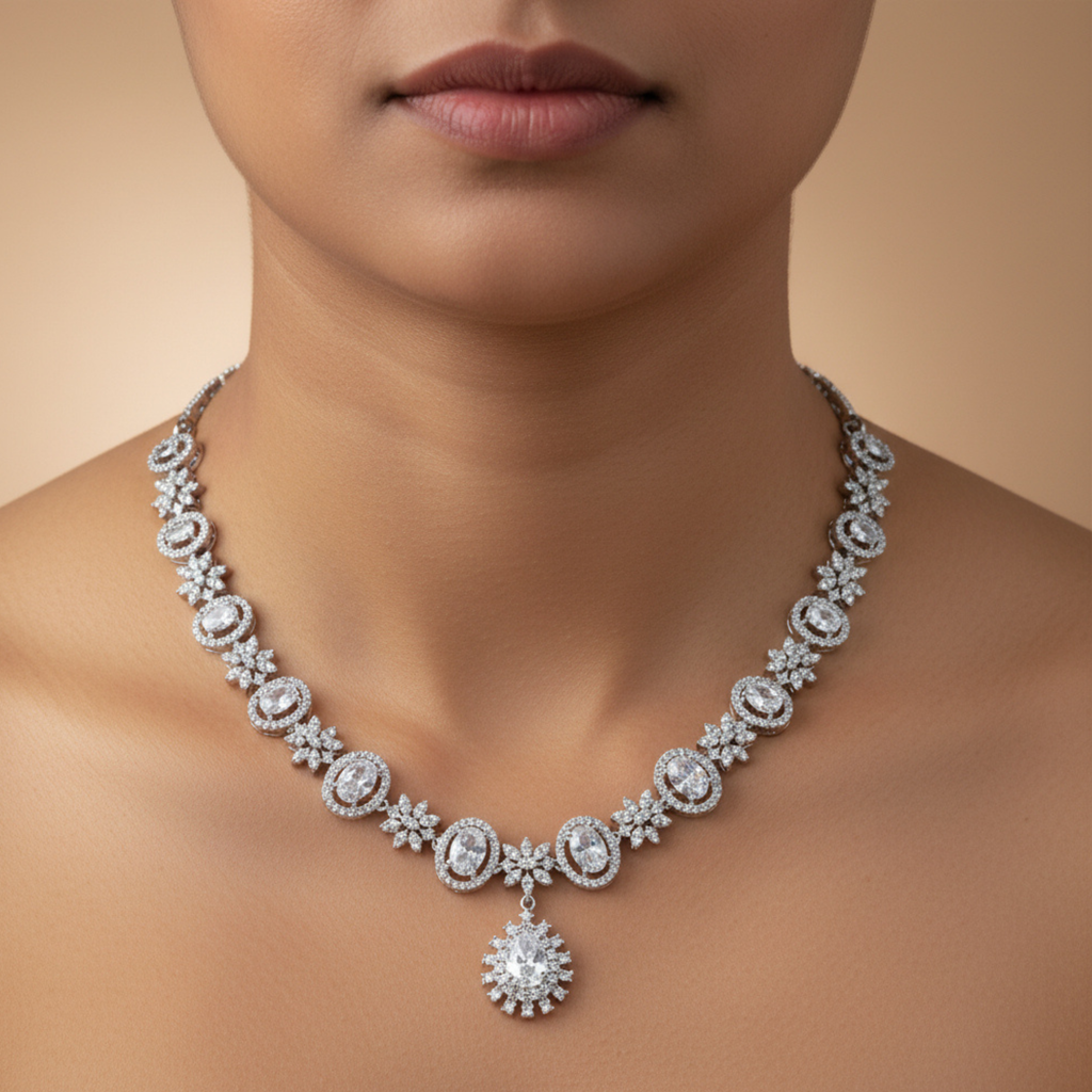 Celestia Sparkle AD Necklace Set