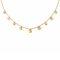 Luxury Charm Logo Drop Necklace