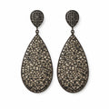 Vintage Crystal Cluster Statement Earrings