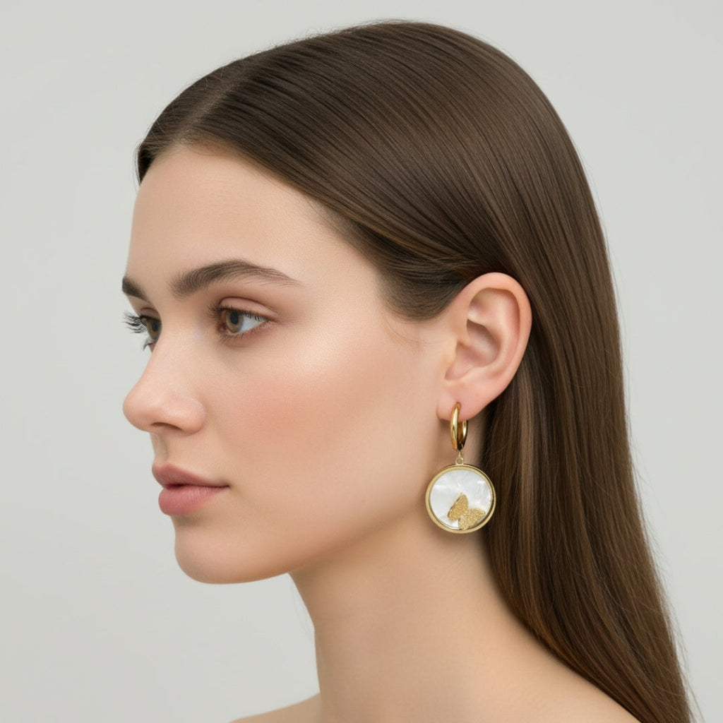 PearlMist Charm Earring