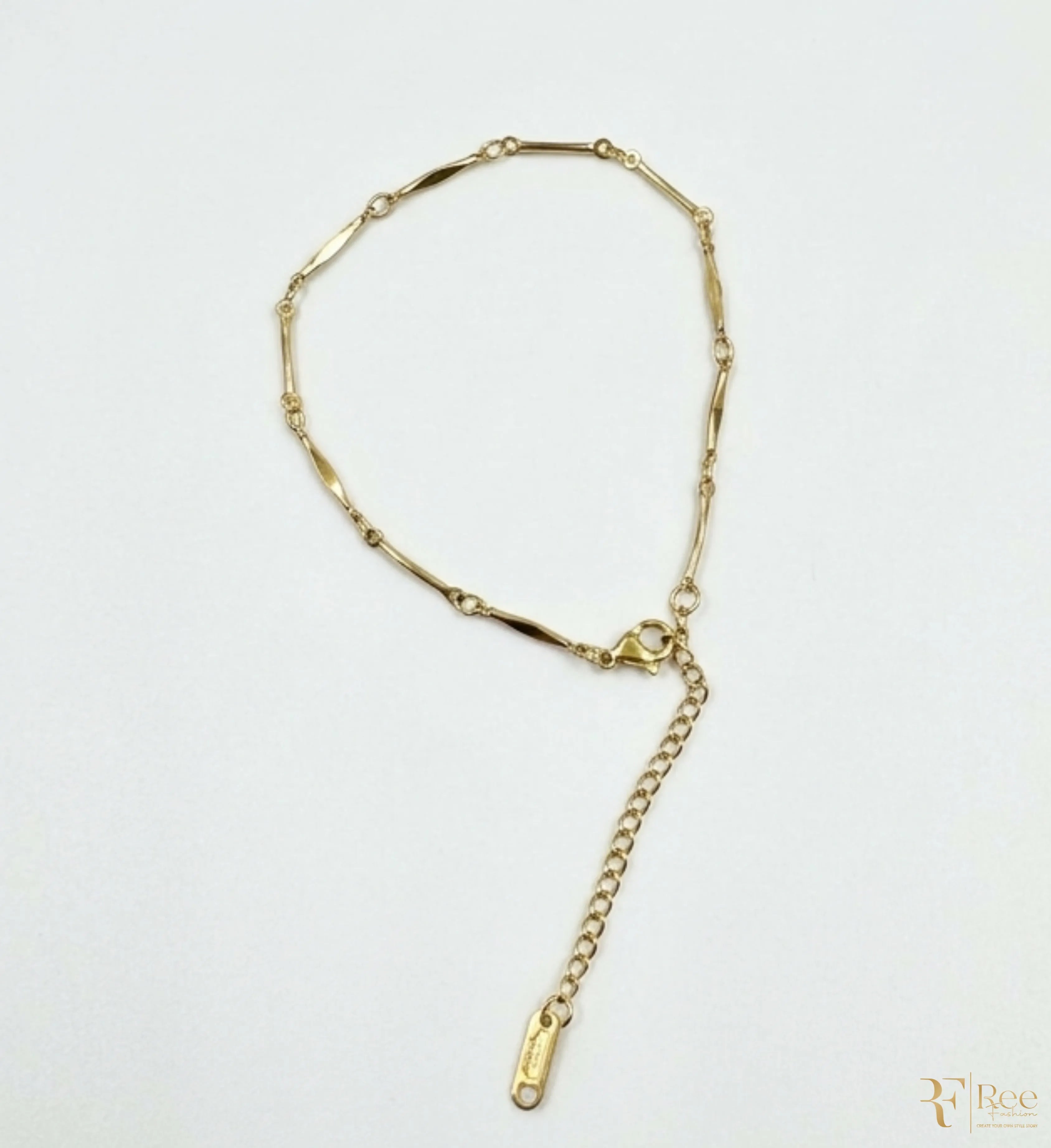 Elegant Gold Link Chain Bracelet