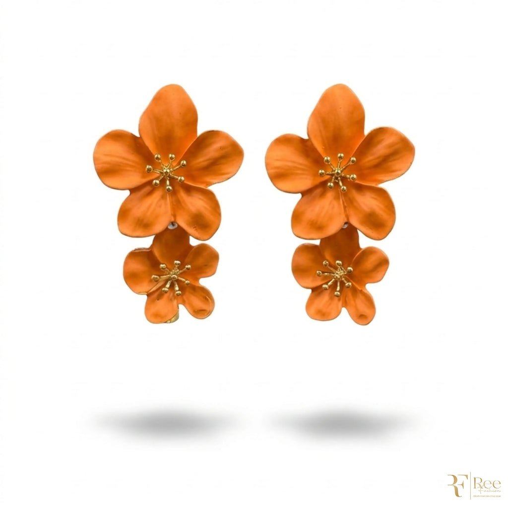 Sunset Bloom Floral Earrings