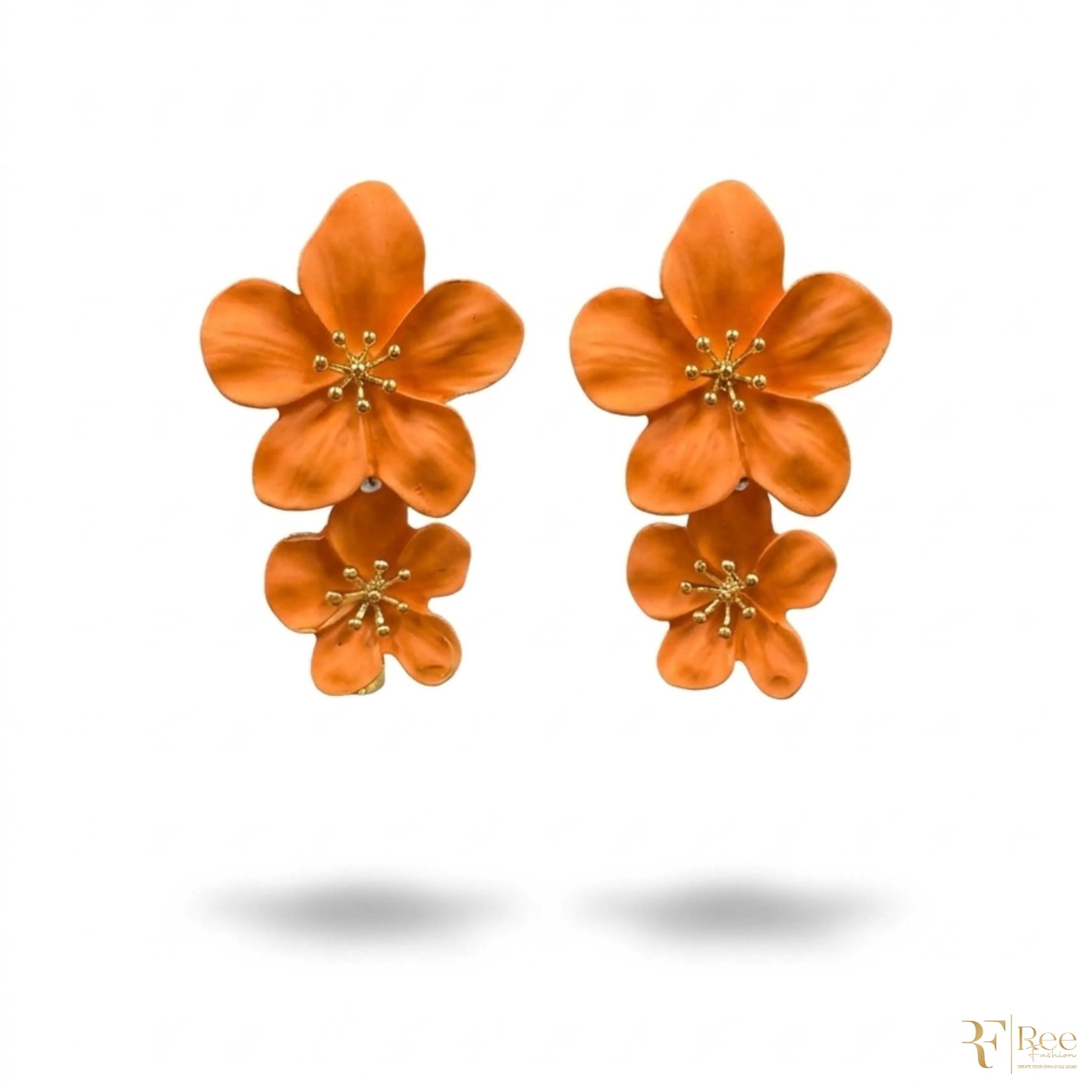 Sunset Bloom Floral Earrings