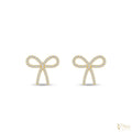 Crystal Bow Knot Stud Earrings