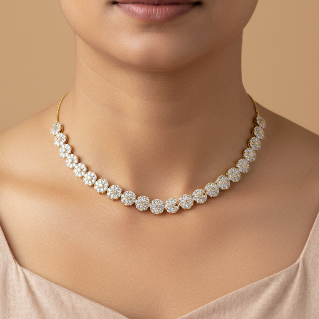 Royal Bloom Diamond Necklace