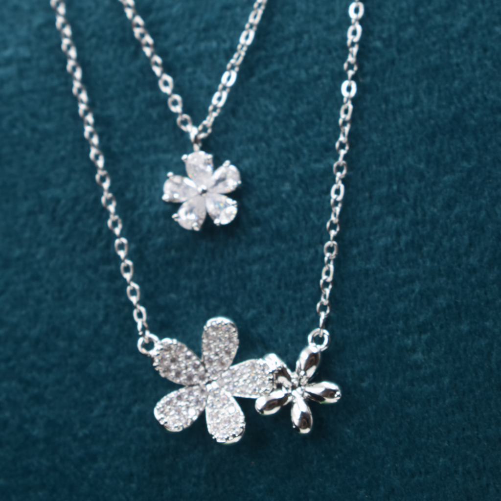 Silver Blossom Trio Pendant