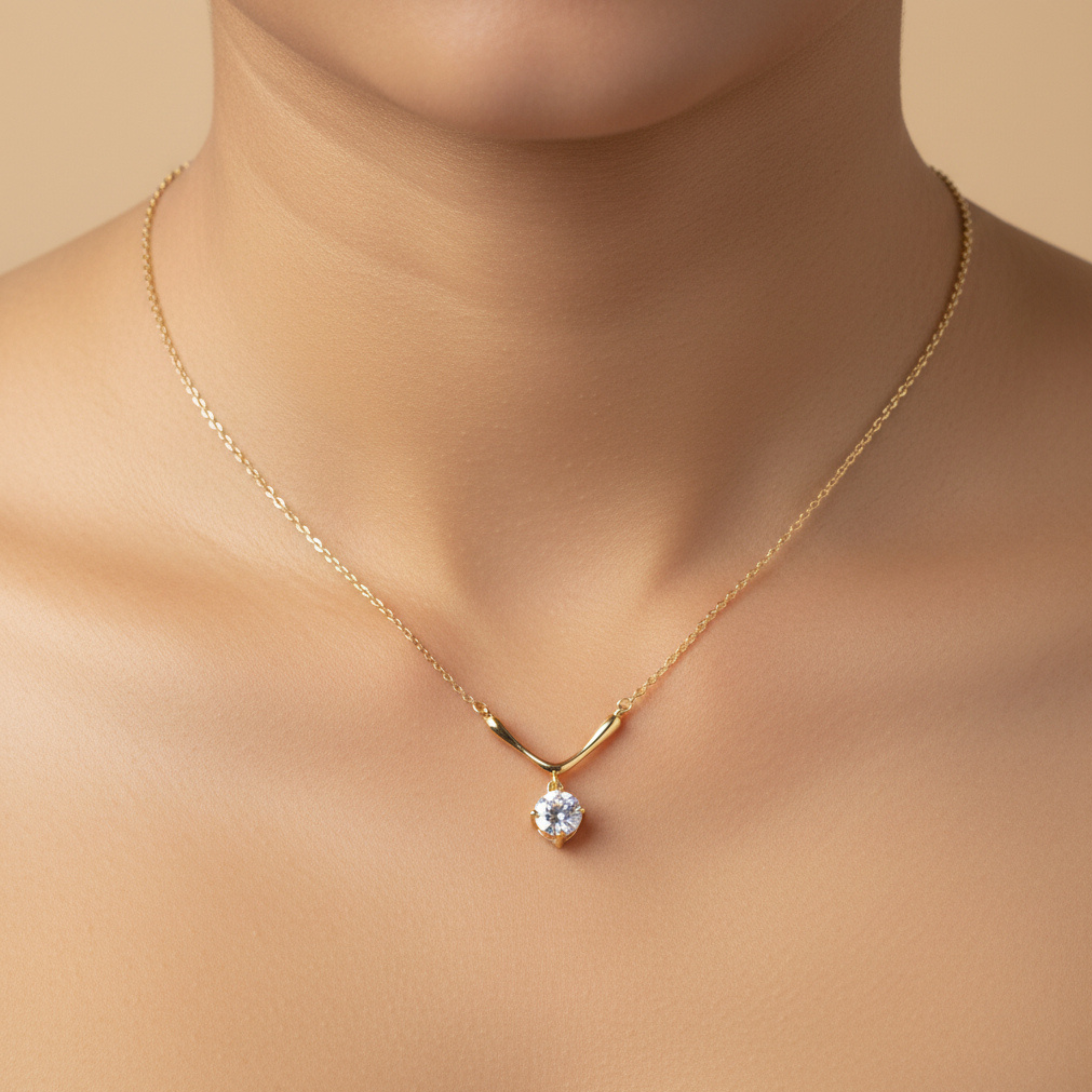 Golden Solace Drop Pendant