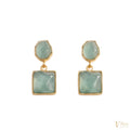 Classic Pastel Stone Drop Earrings