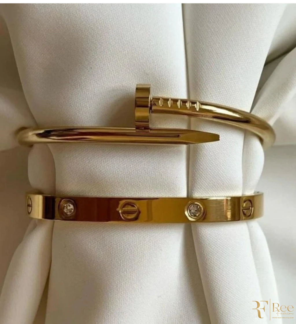 Gold Nail Luxe Bracelet Set