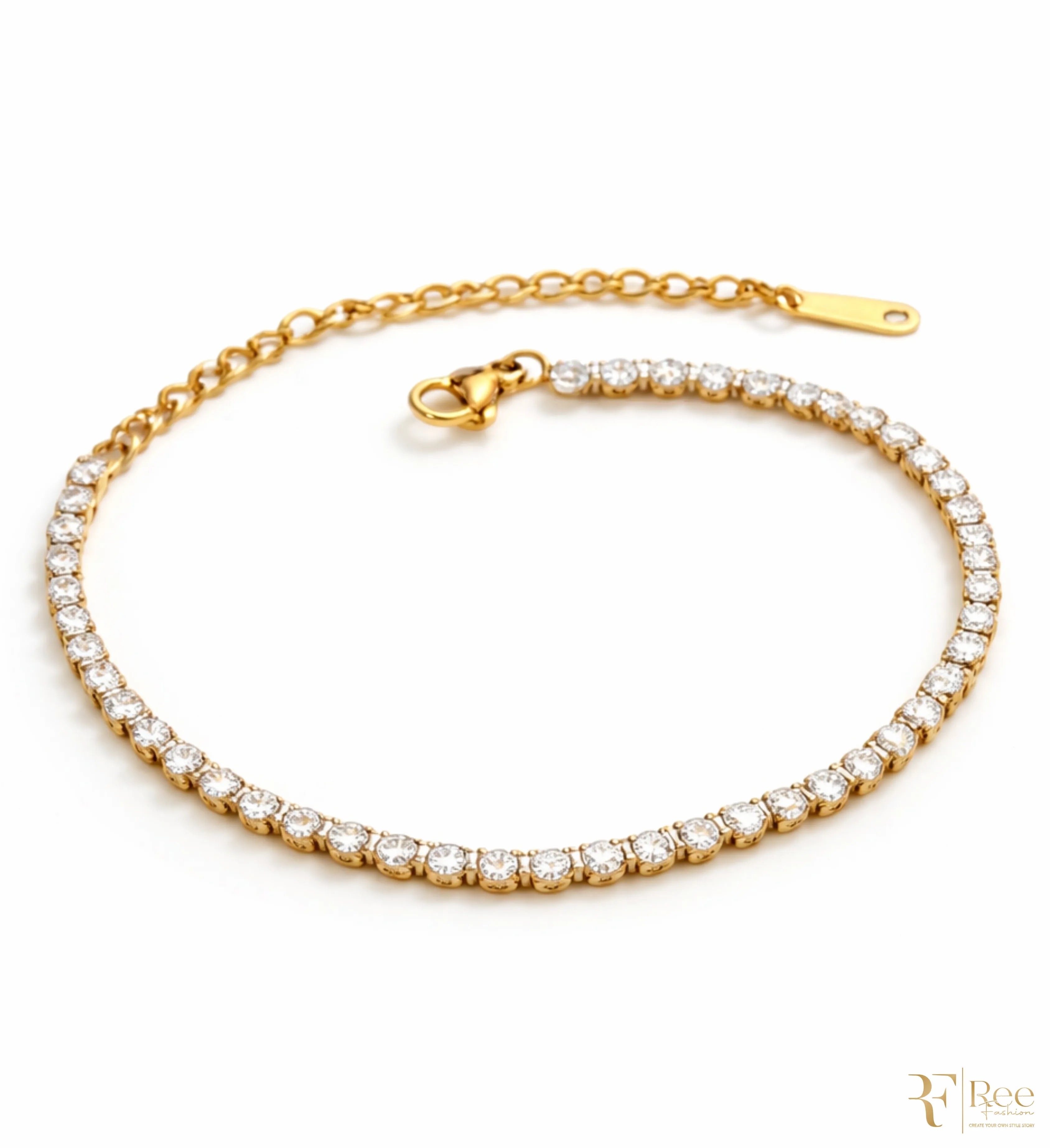 Adjustable Sparkle Tennis Bracelet