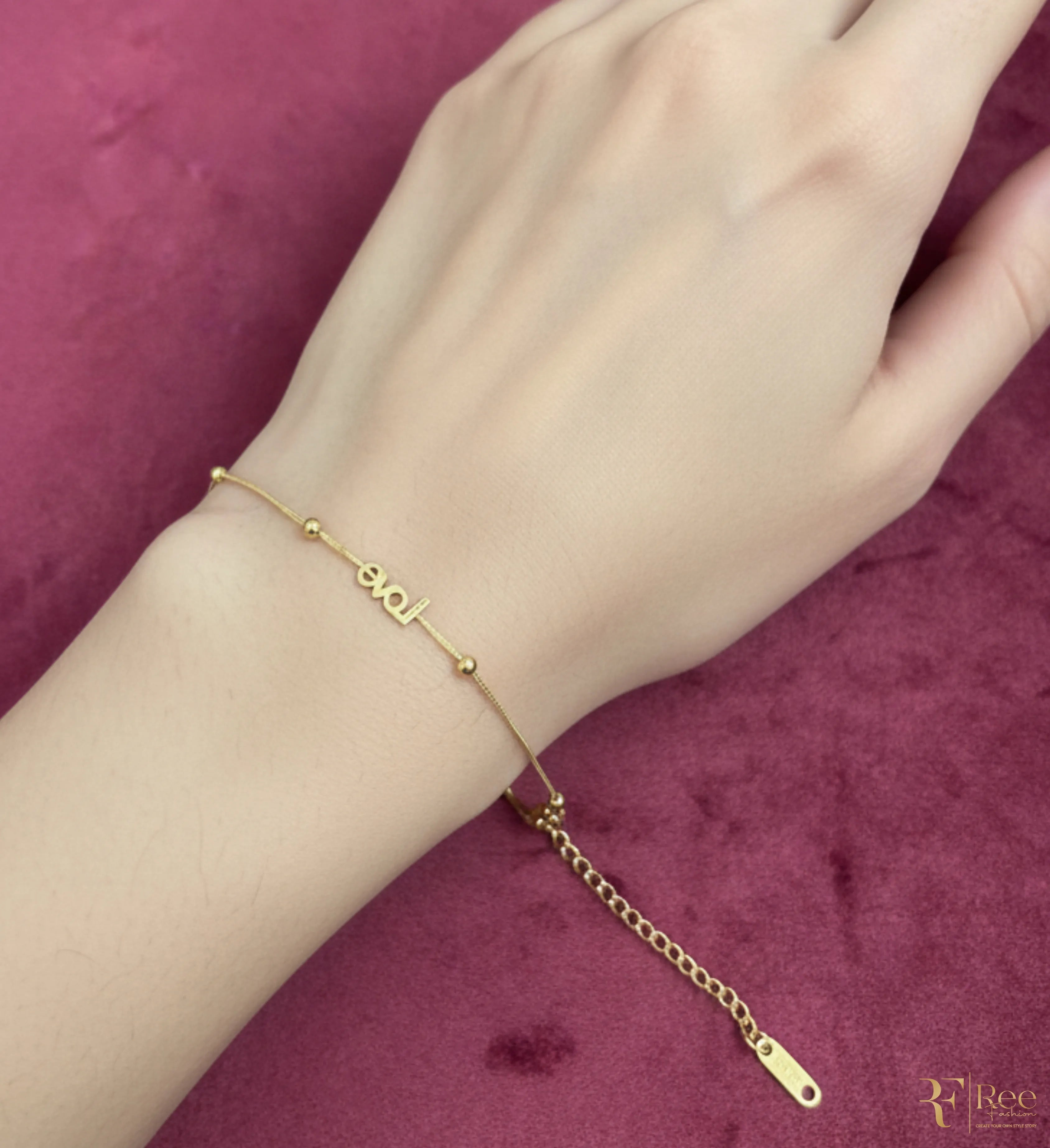 Minimalist Gold Bead Chain Bracelet