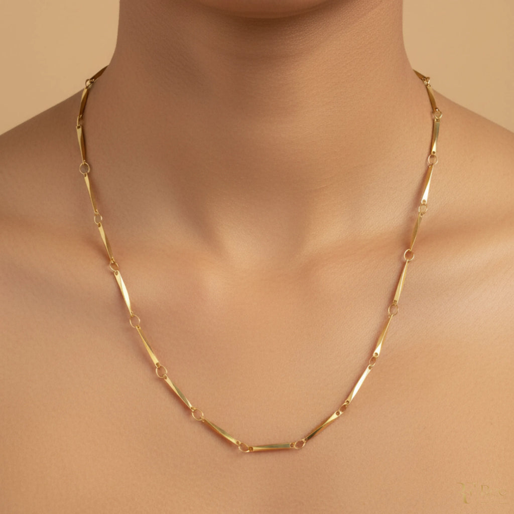 Gold Bar Link Chain