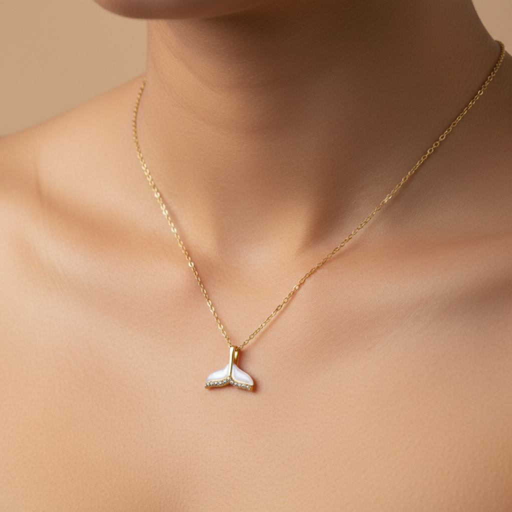Golden Pearl Bloom Pendant