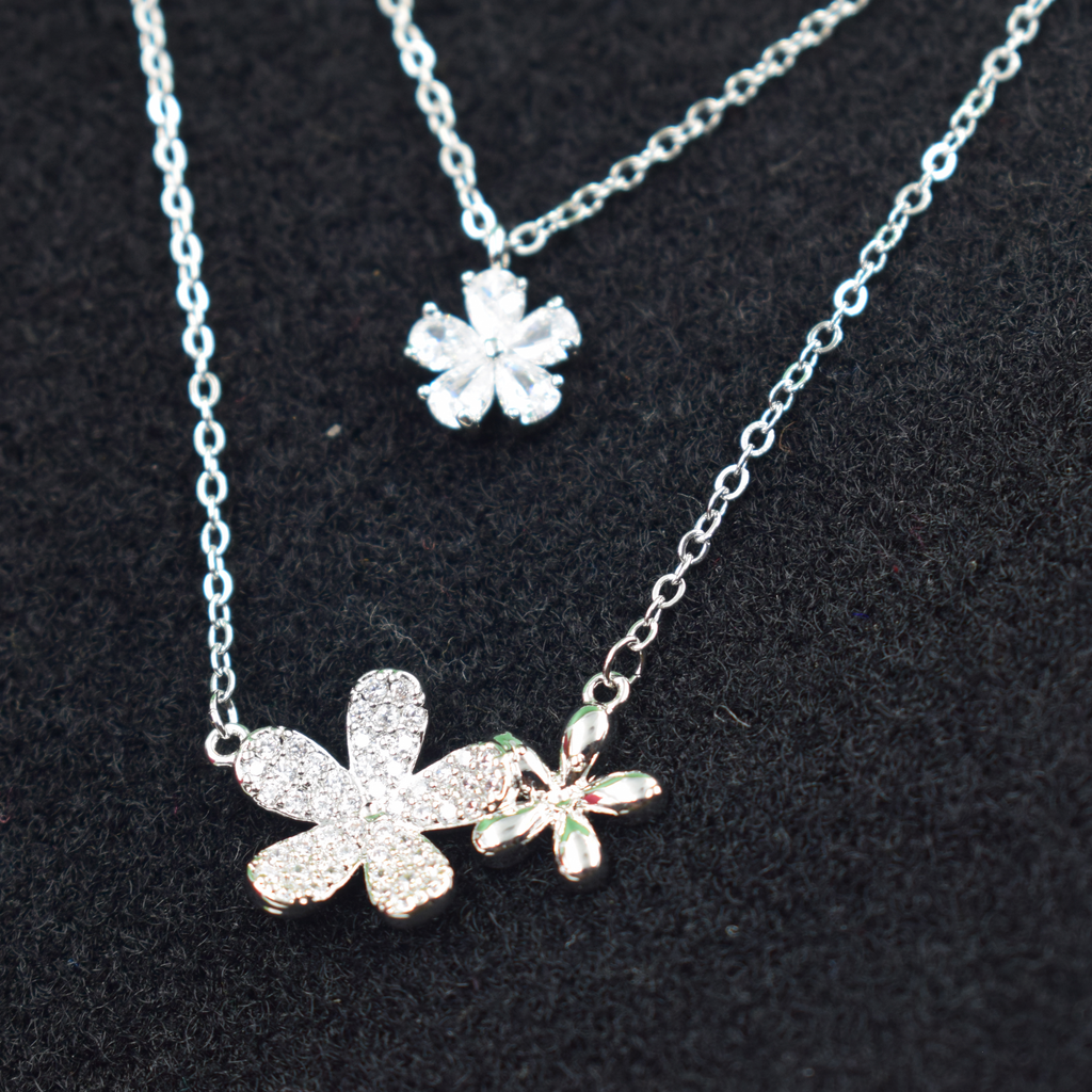 Silver Blossom Trio Pendant