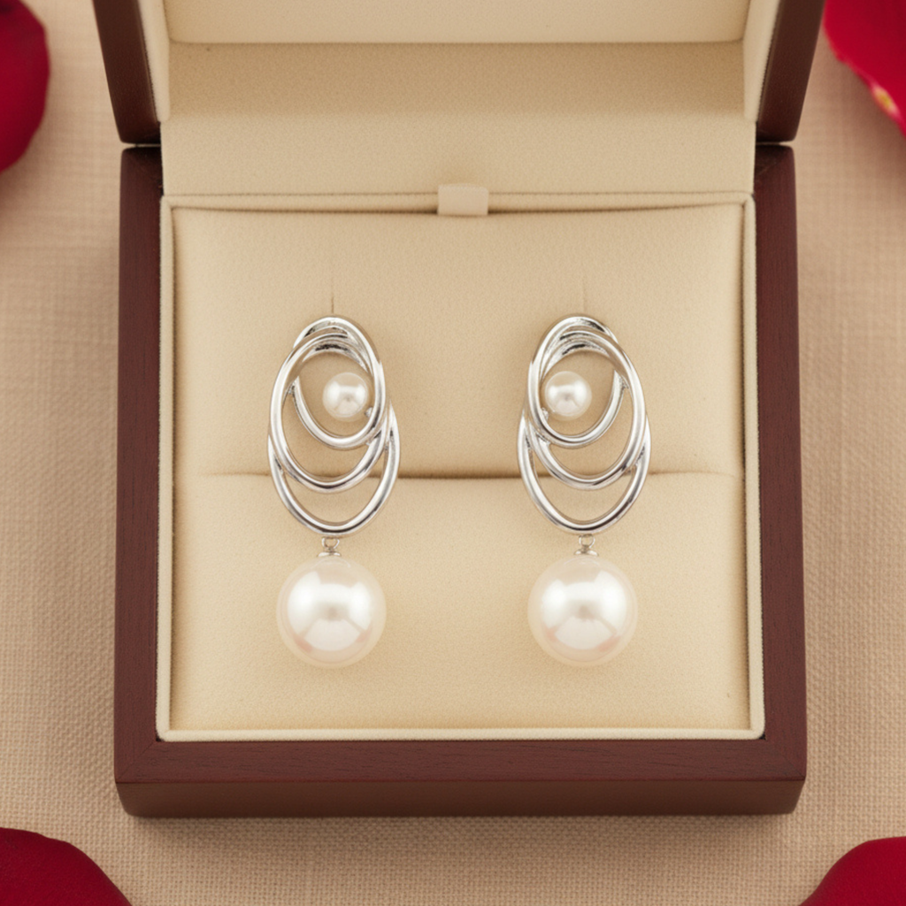 Luna Pearl Drop Earrings