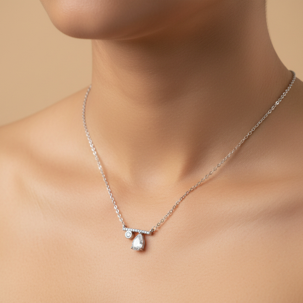 Luna Drop Sparkle Pendant