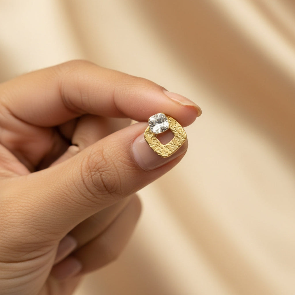 Golden Ember Studs