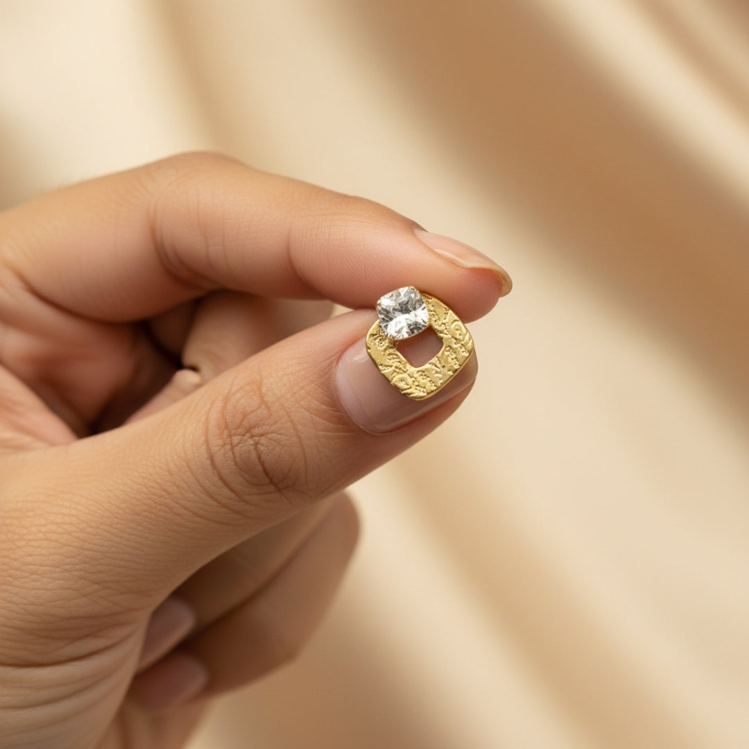 Golden Ember Studs