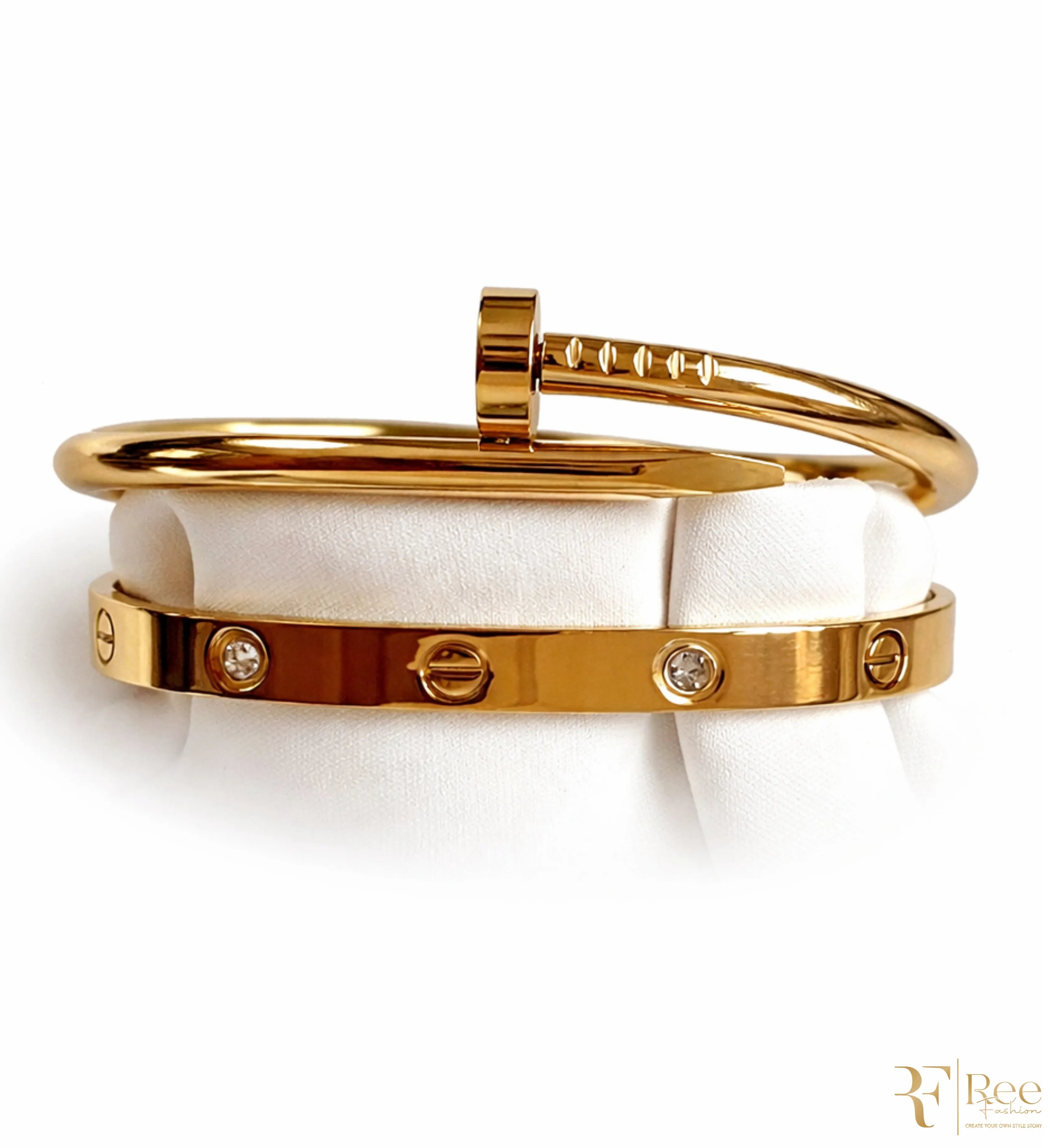 Gold Nail Luxe Bracelet Set