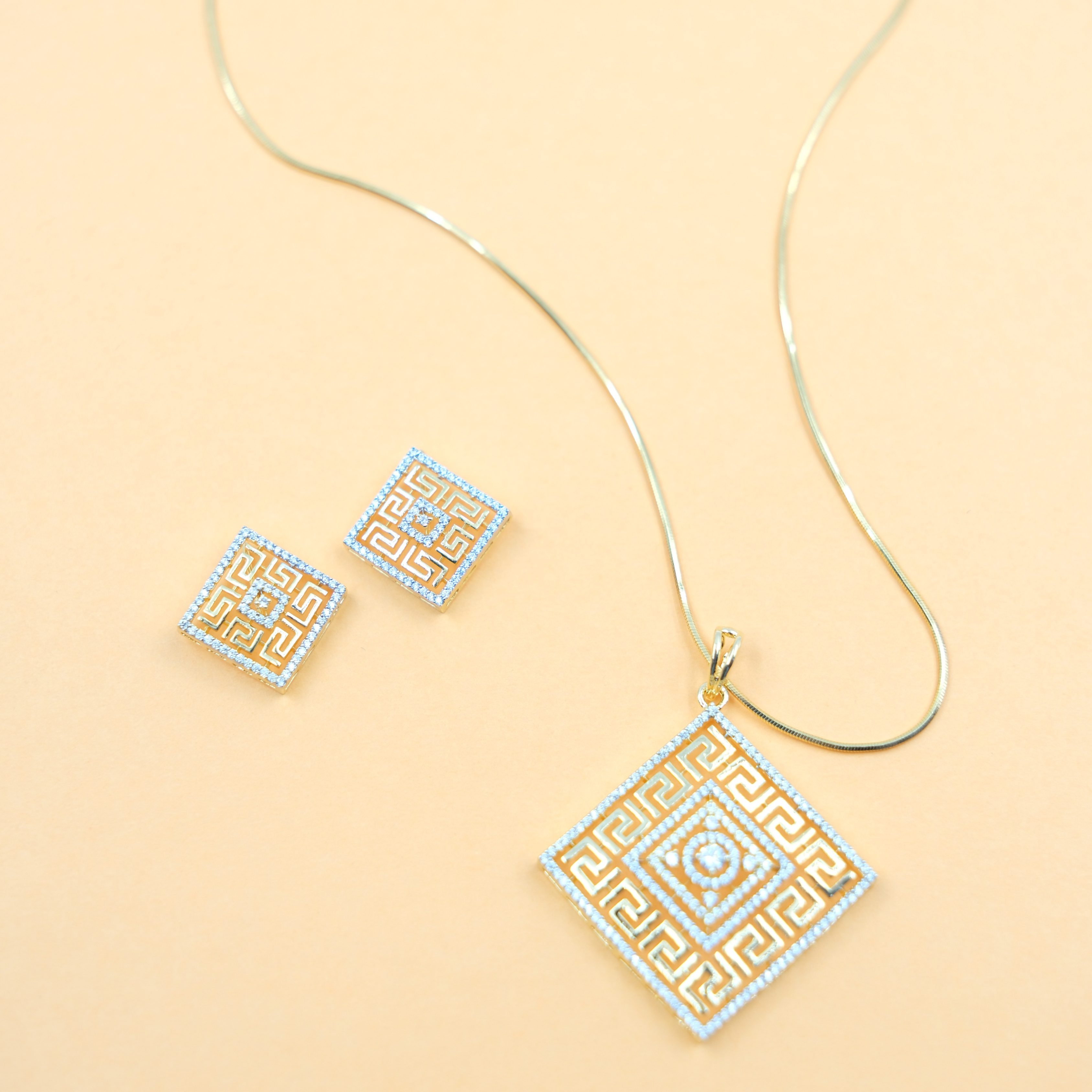 Rajasi Ruby Heritage Pendant Set