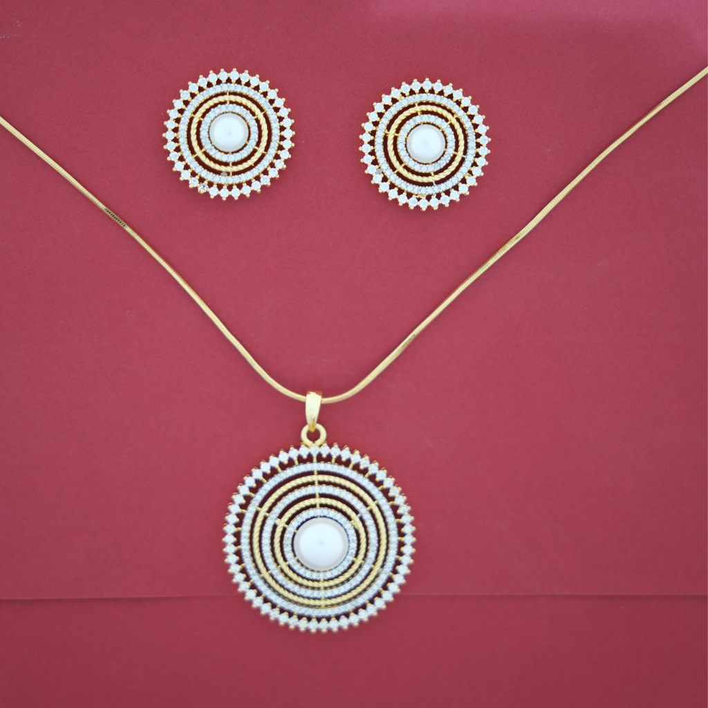 Celestial Pearl Orbit Pendant