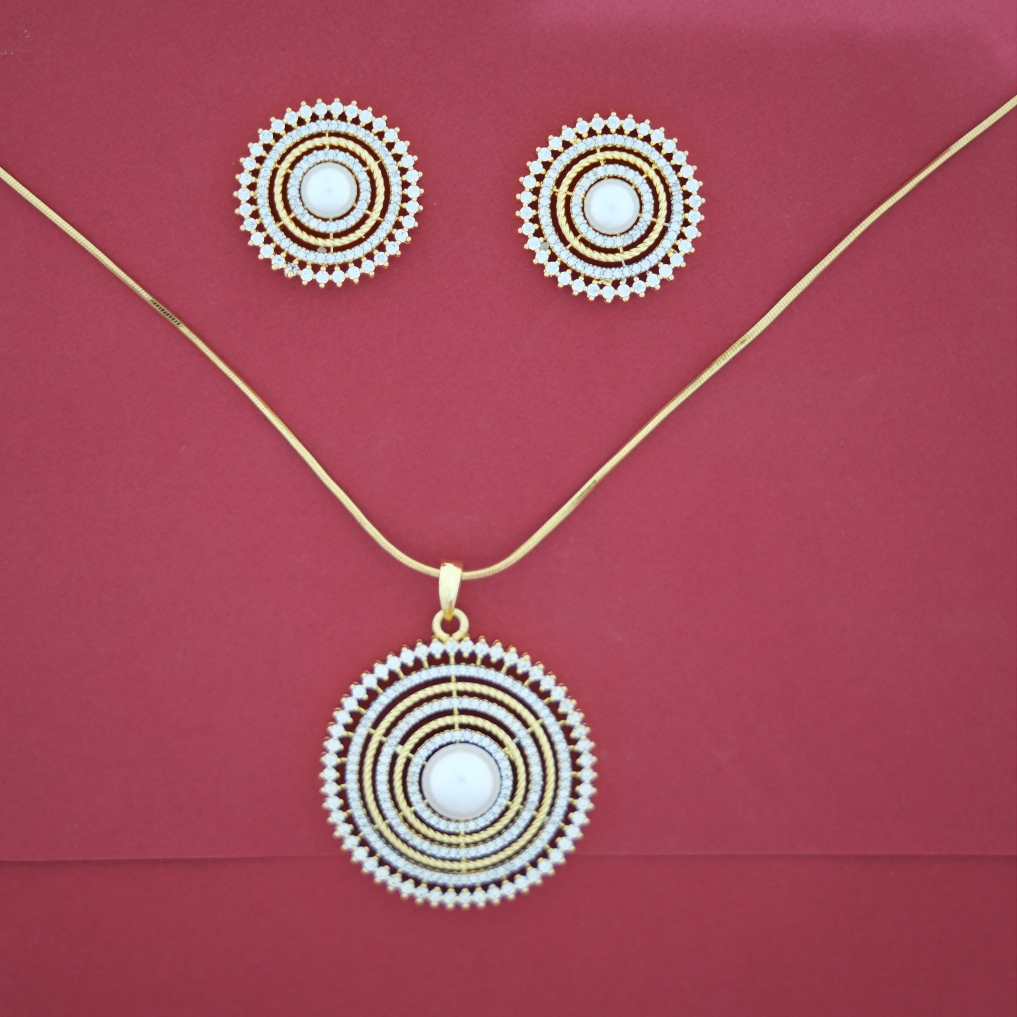 Celestial Pearl Orbit Pendant