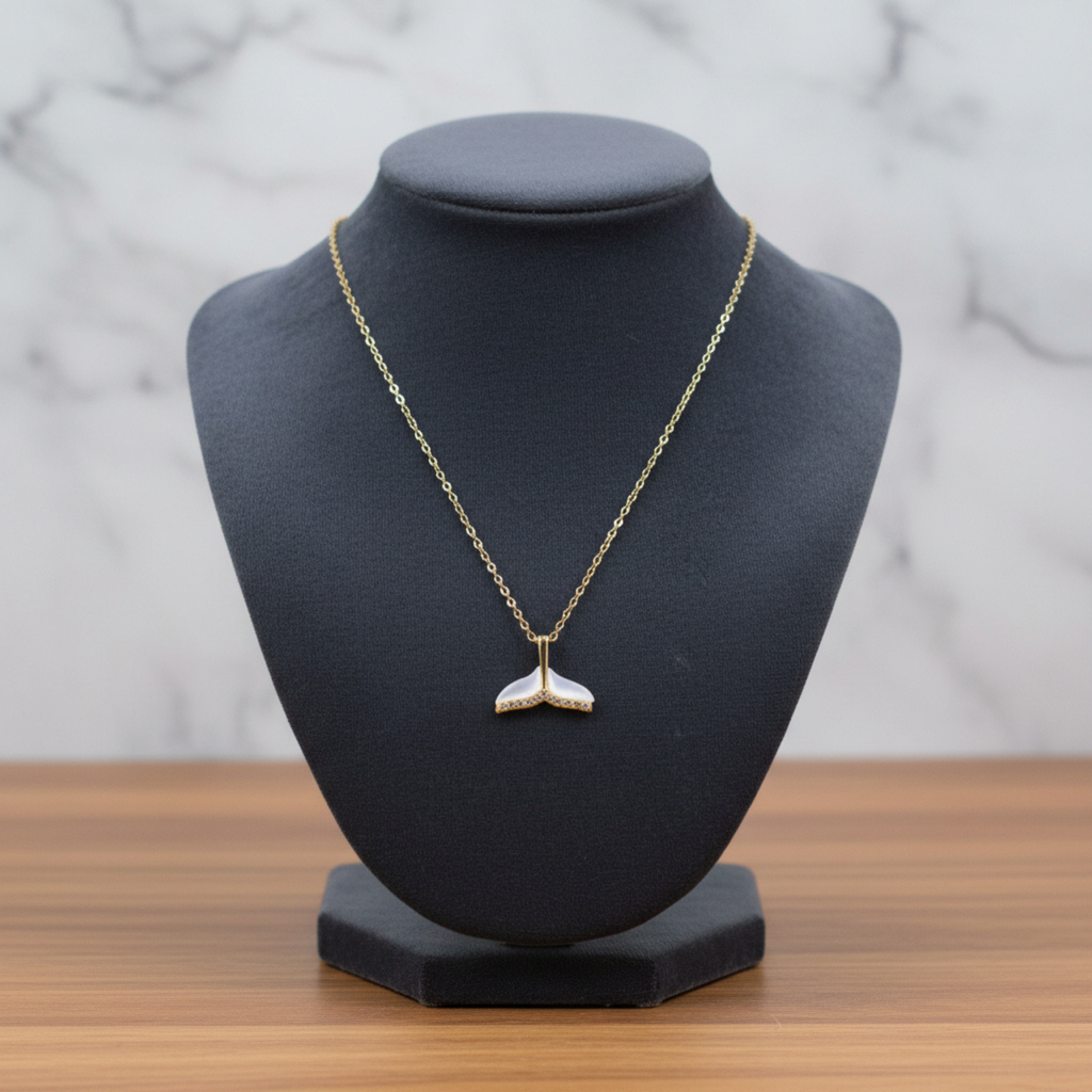 Golden Pearl Bloom Pendant