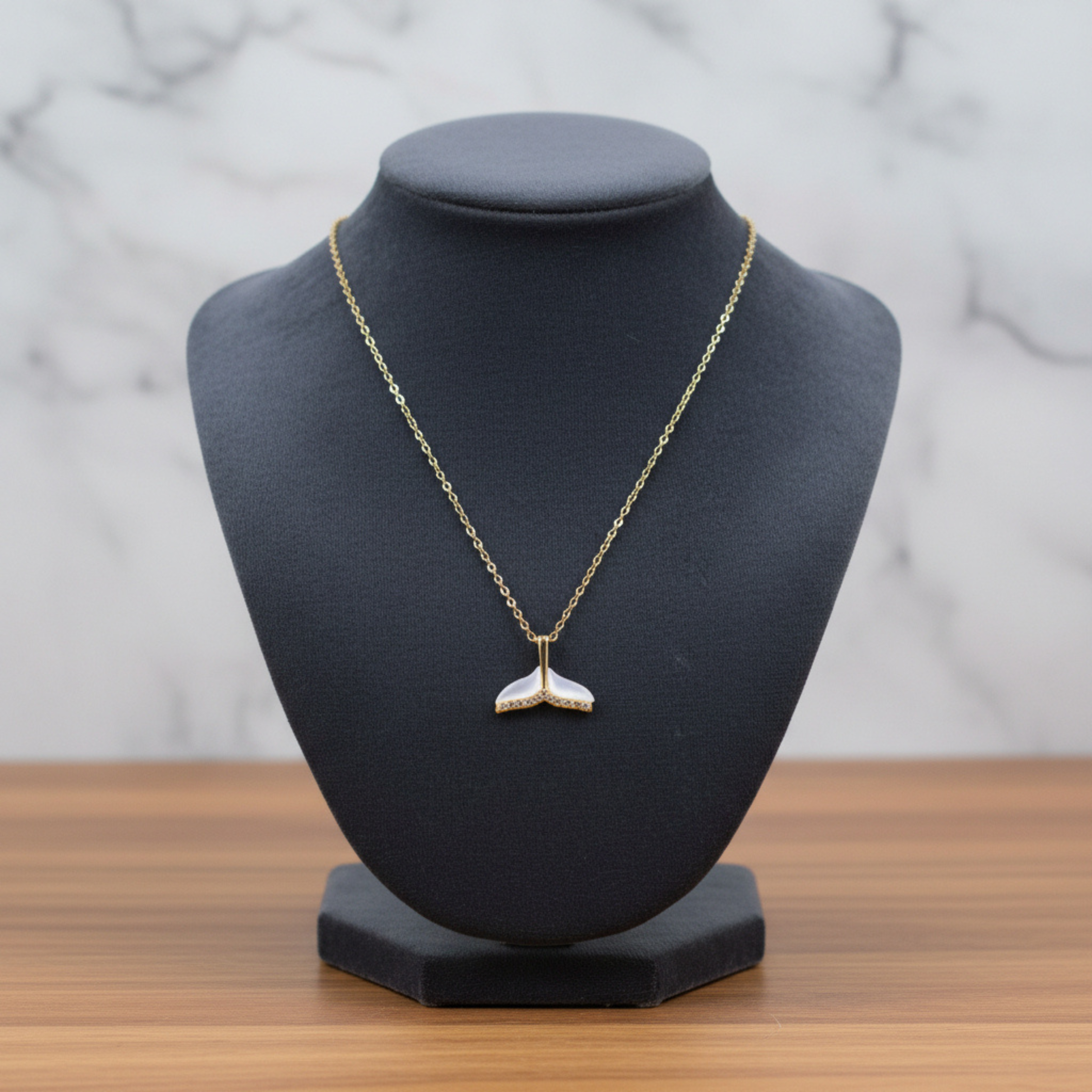 Golden Pearl Bloom Pendant
