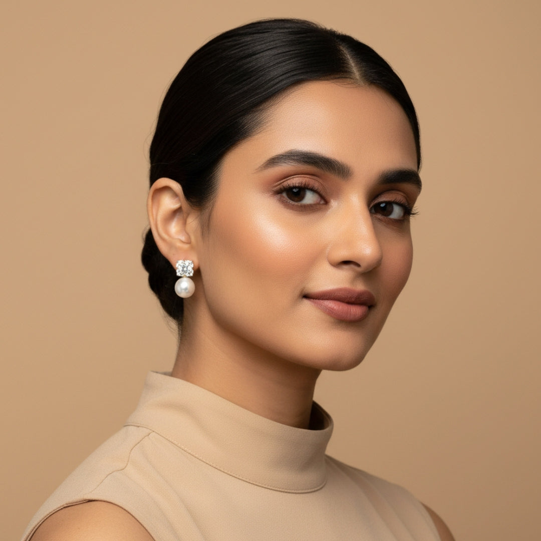 Pearl Lumière Drop Earrings