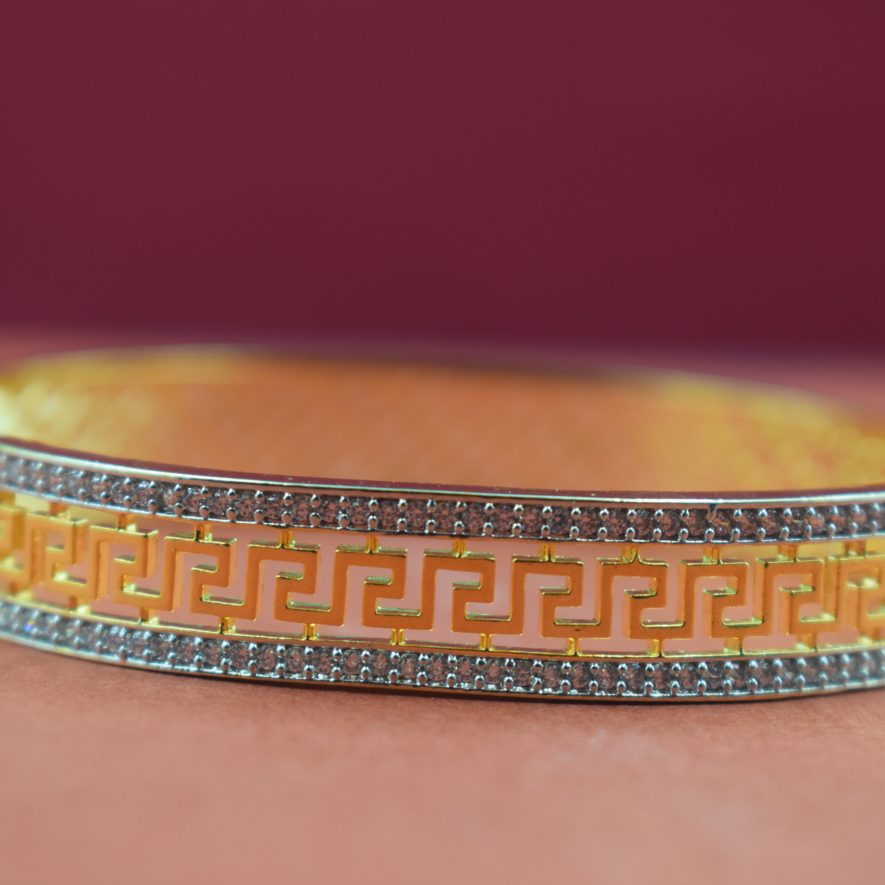 Imperial Greek Key Bangle