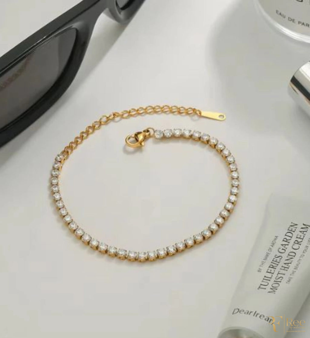 Adjustable Sparkle Tennis Bracelet
