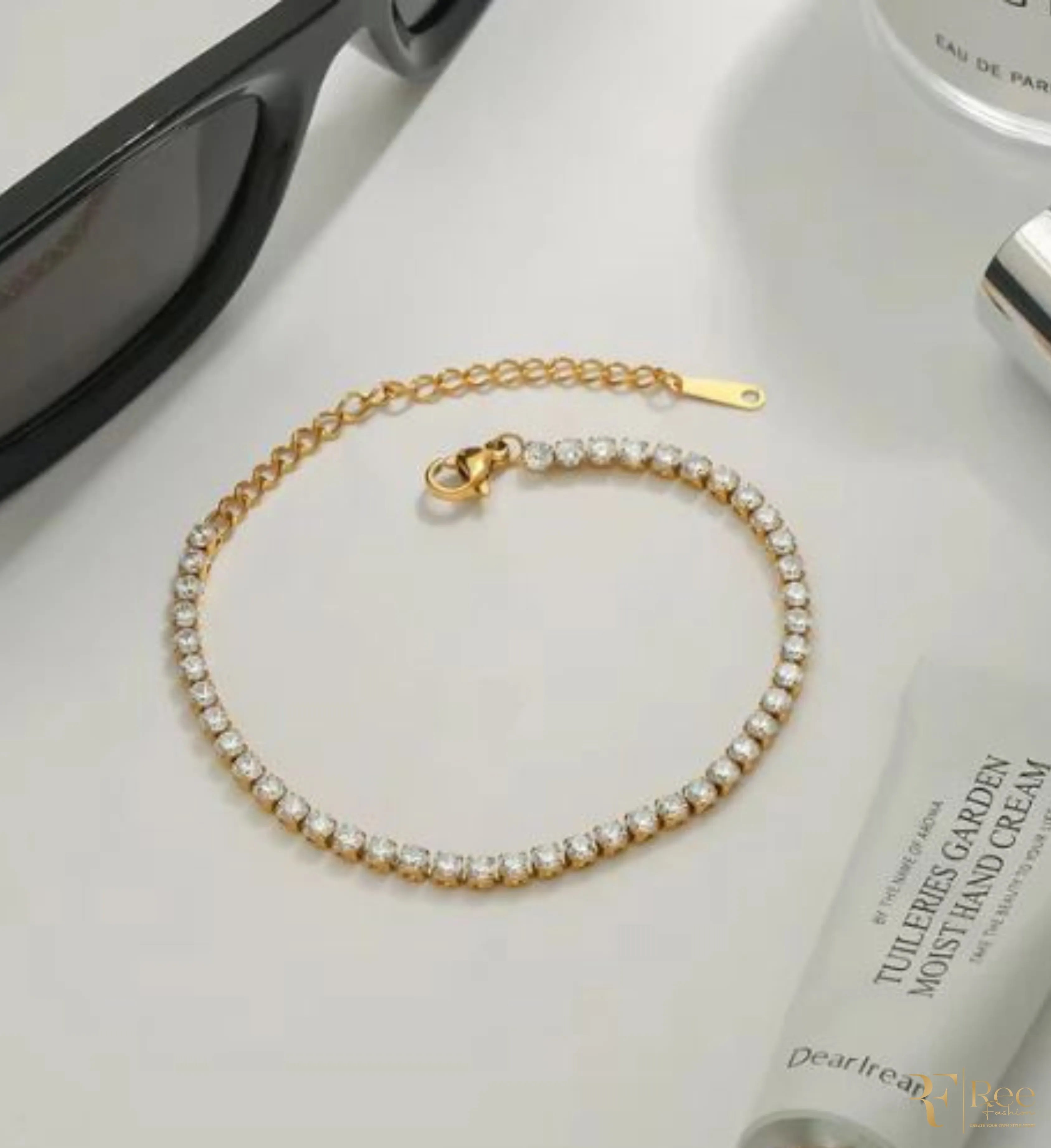 Adjustable Sparkle Tennis Bracelet