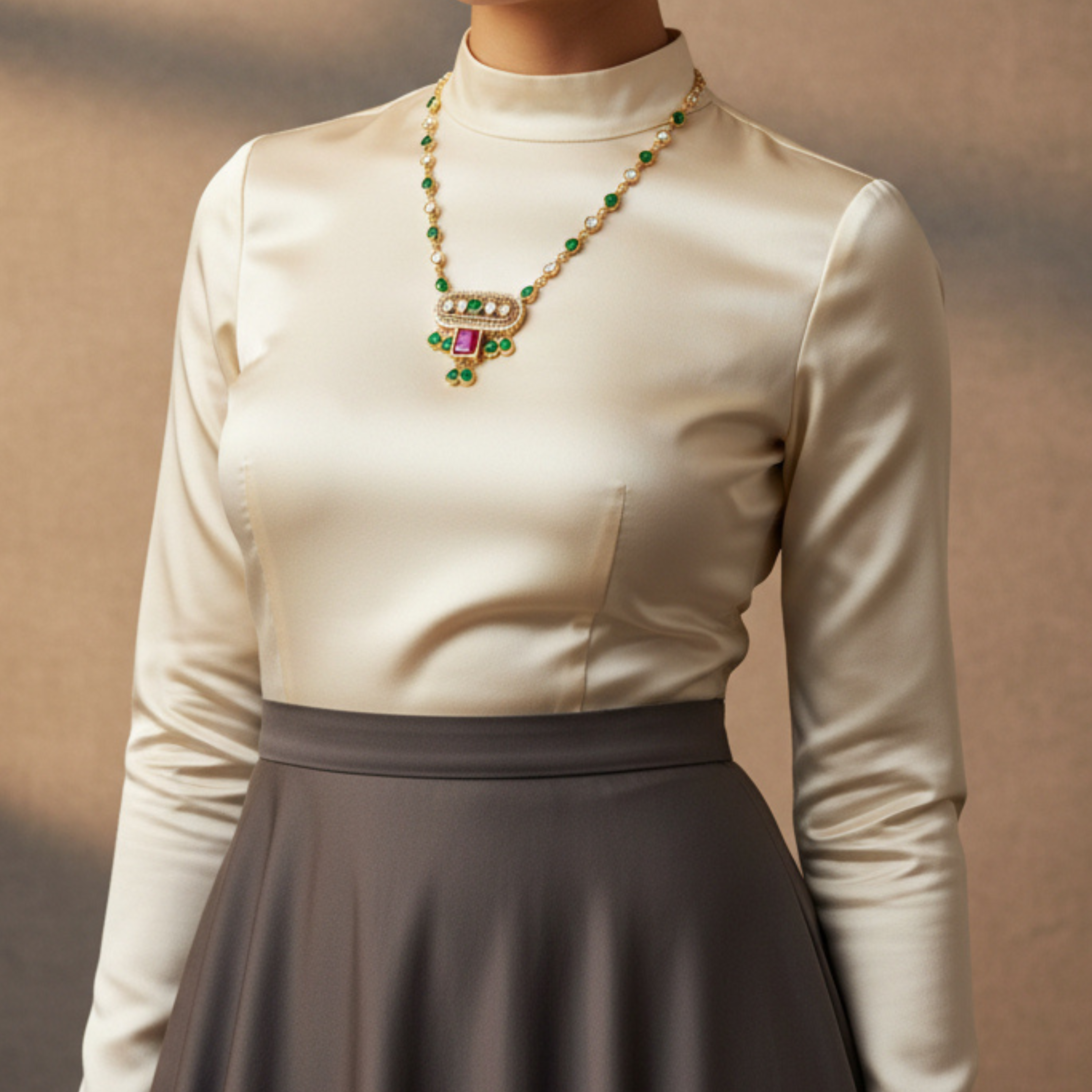 Emerald Ruby Heirloom Necklace