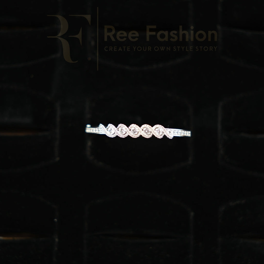 Crystal Elegance Infinity Bangle