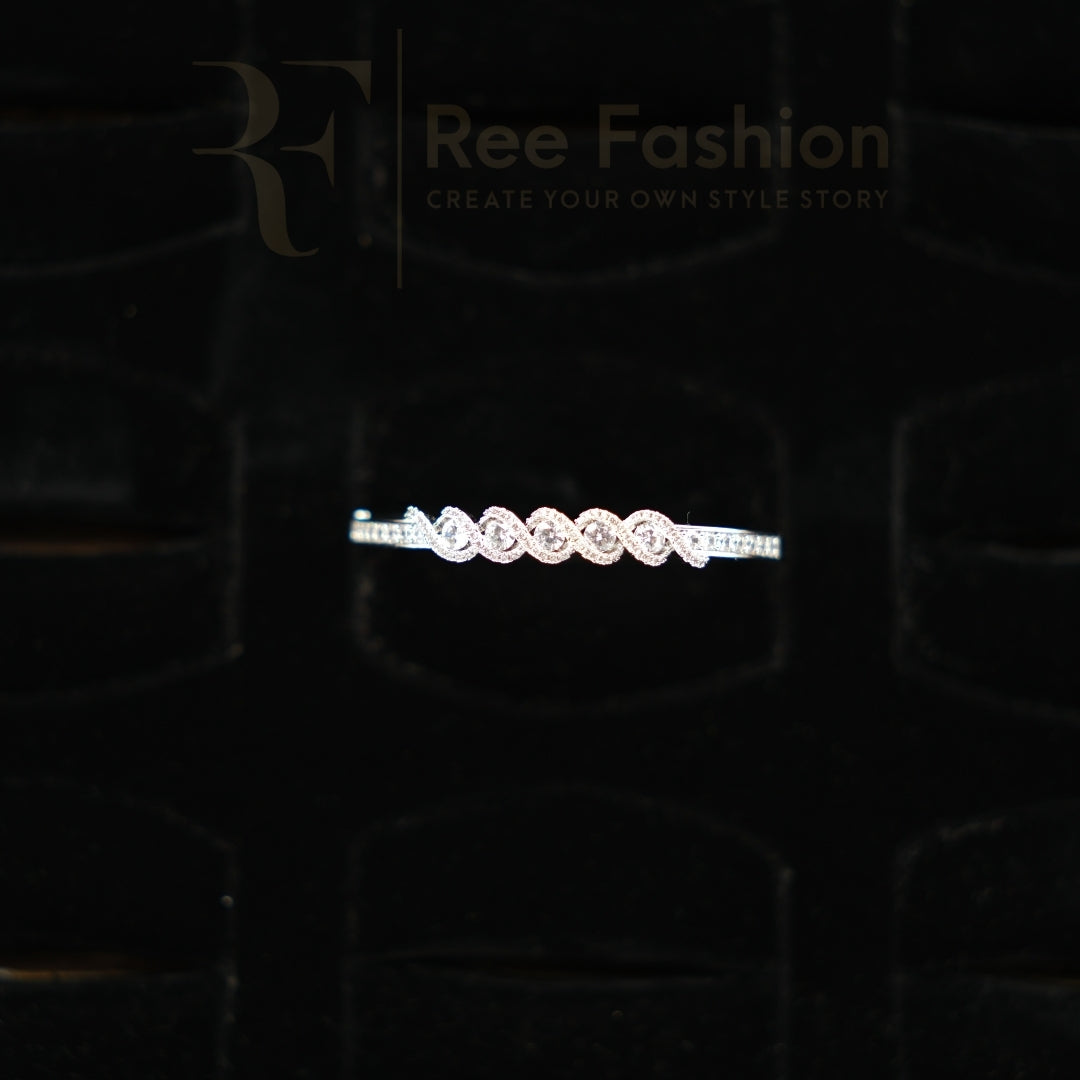 Crystal Elegance Infinity Bangle