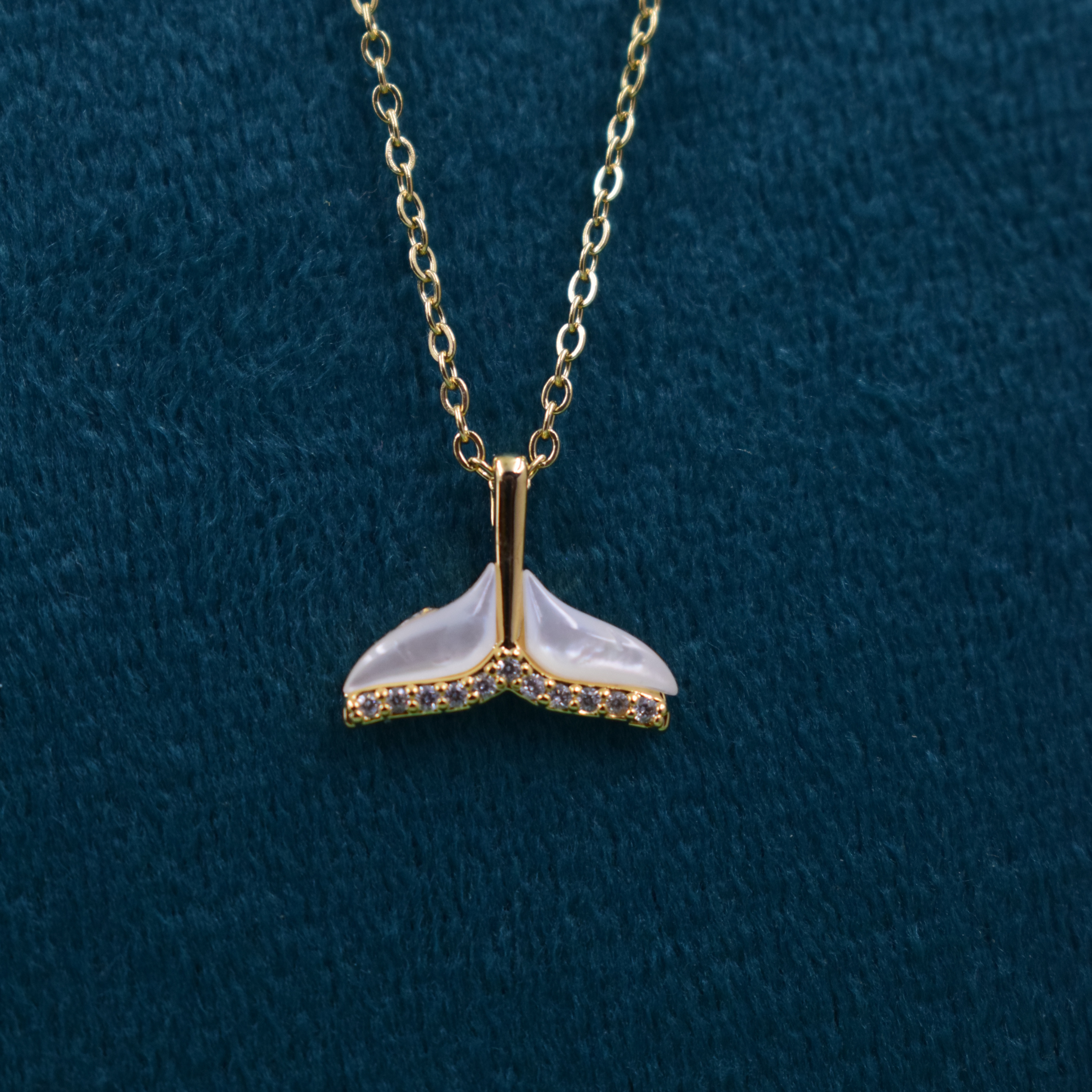 Golden Pearl Bloom Pendant