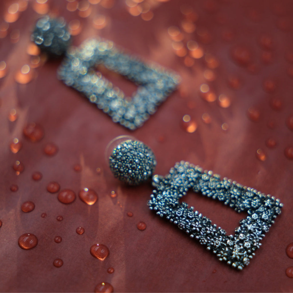 Silver Prism Dazzle Earrings