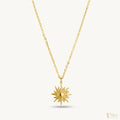 Gold Celestial Sun Pendant