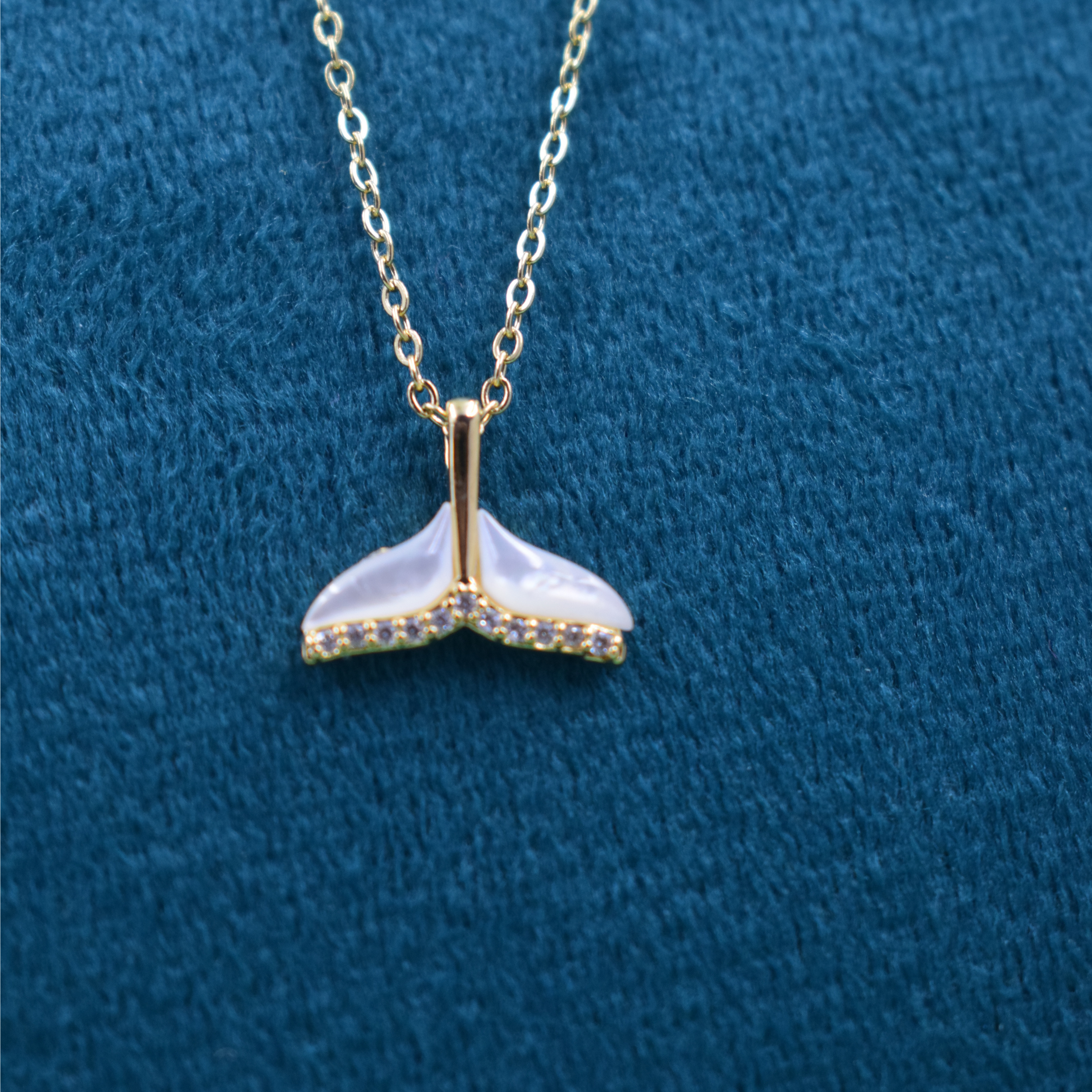 Golden Pearl Bloom Pendant