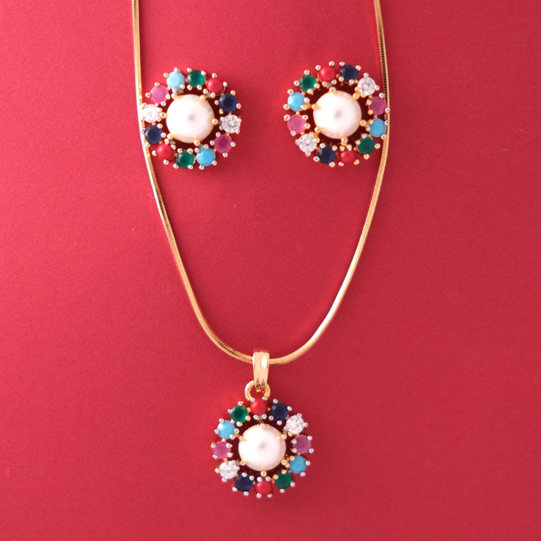 Navratna Pearl Radiance Set