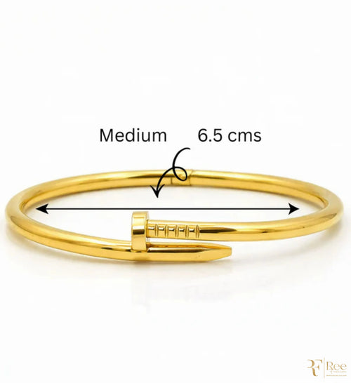 Classic Gold Nail Bracelet