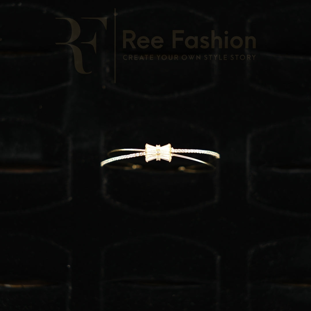Royal Crystal Crown Cuff Bracelet
