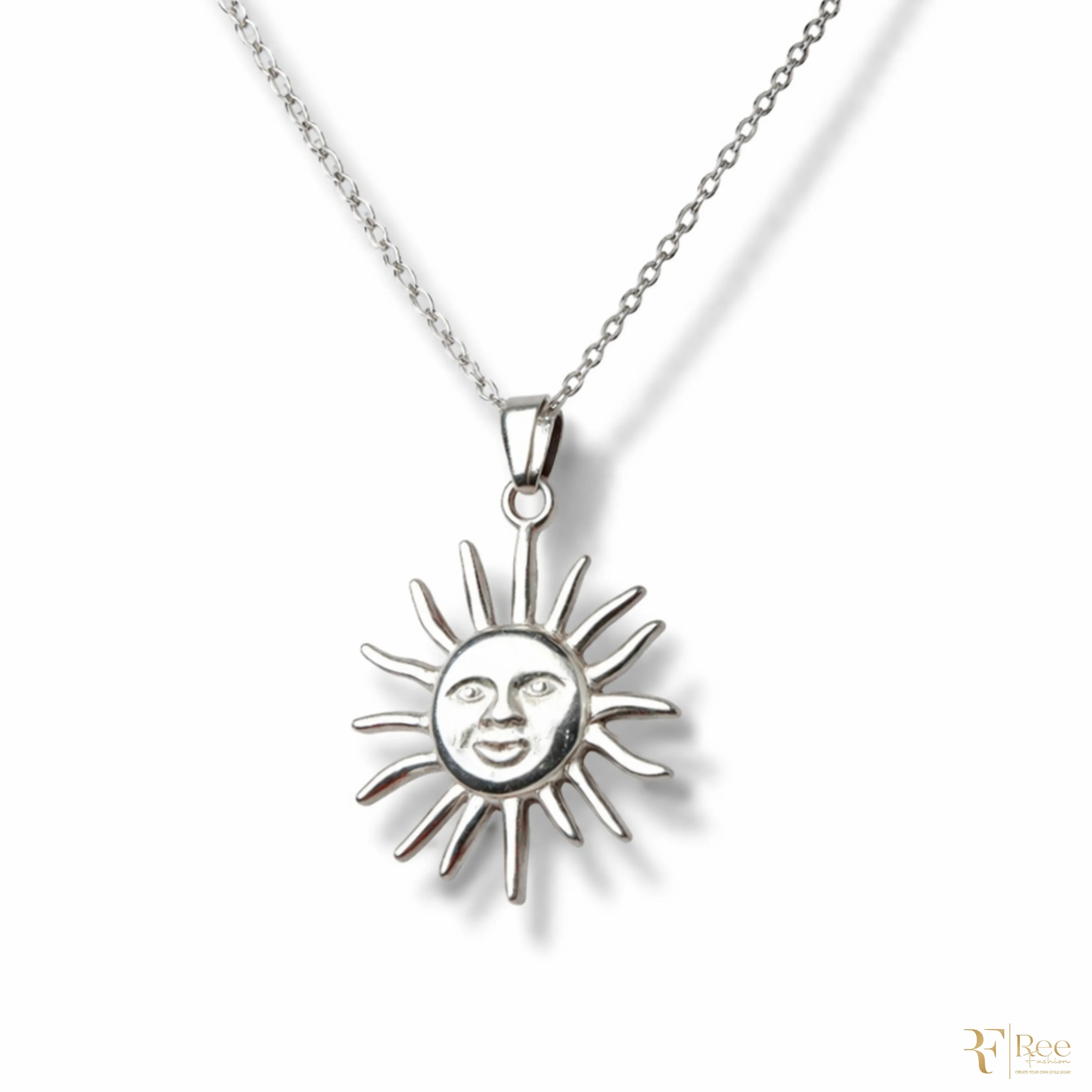 Gold Celestial Sun Pendant